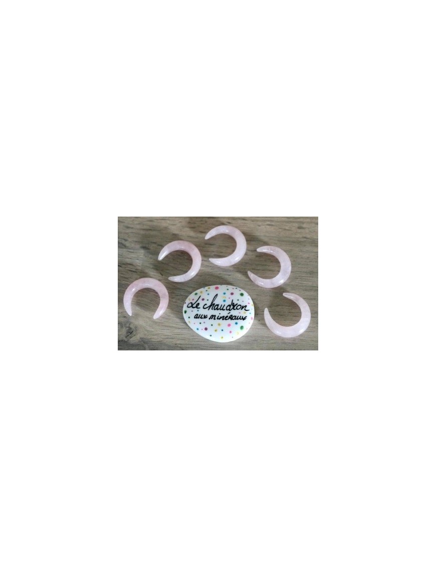 Quartz Rose croissant lune
