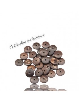 perles rondelle coquille noix de coco naturel 8mm