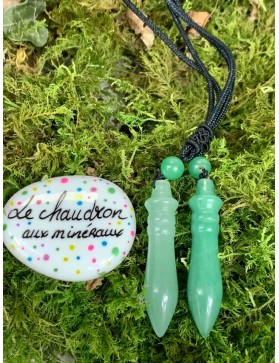 Aventurine Verte pendule/pendentif Egyptien