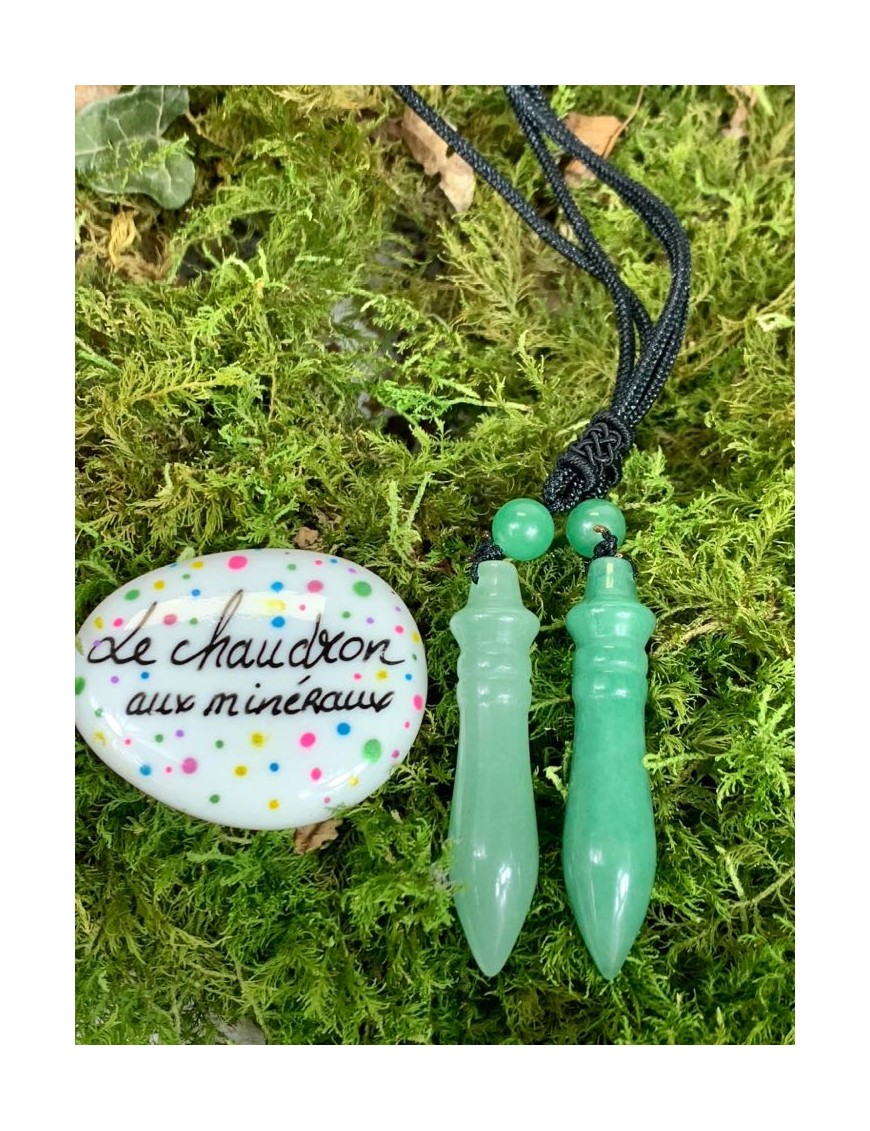 Aventurine Verte pendule/pendentif Egyptien