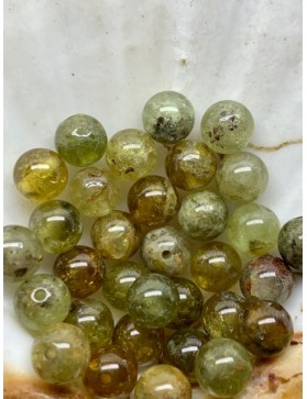 ?? Perles Tsavorite (Grenat vert) à l'unité ou en lot - 6mm