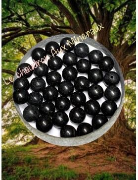SHUNGITE 6mm à l'unité origine Russie