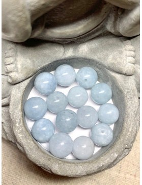 ?AIGUE MARINE Perles 10mm à l'unité ou en lot