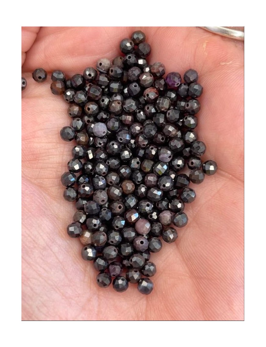 ?? Perles Sugilite facettées à l'unité - 3/3.5mm