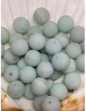 AMAZONITE perles mate à l'unité 10mm