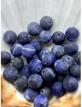 SODALITE Perles mate 10mm à l'unité