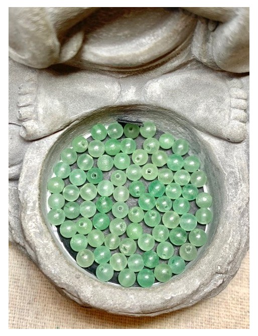 AVENTURINE VERTE Perles à l'unité 4mm