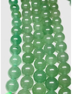 Perles Aventurine Verte à l'unité ou en fil - 10mm
