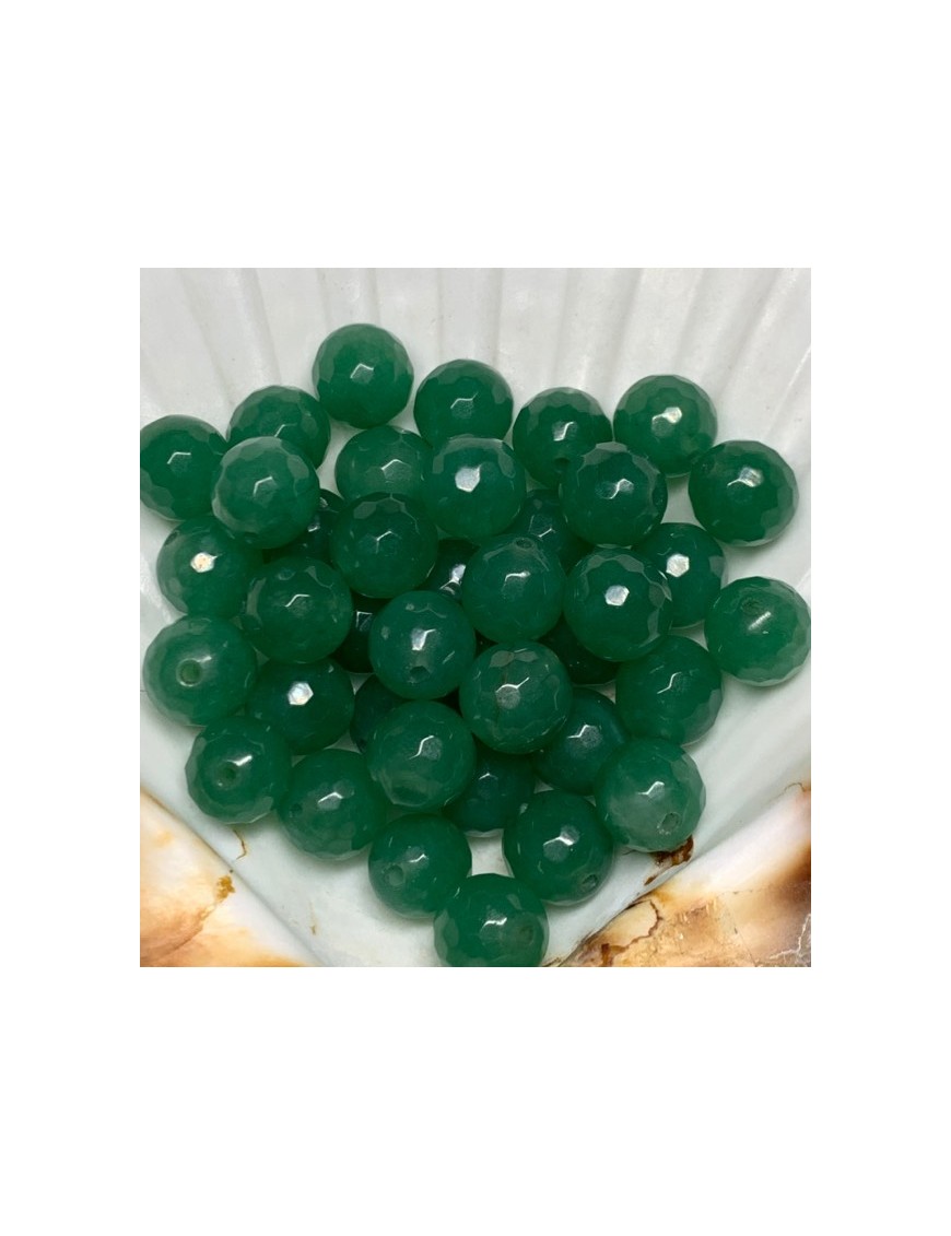 AVENTURINE VERTE Perles Facettées 10mm