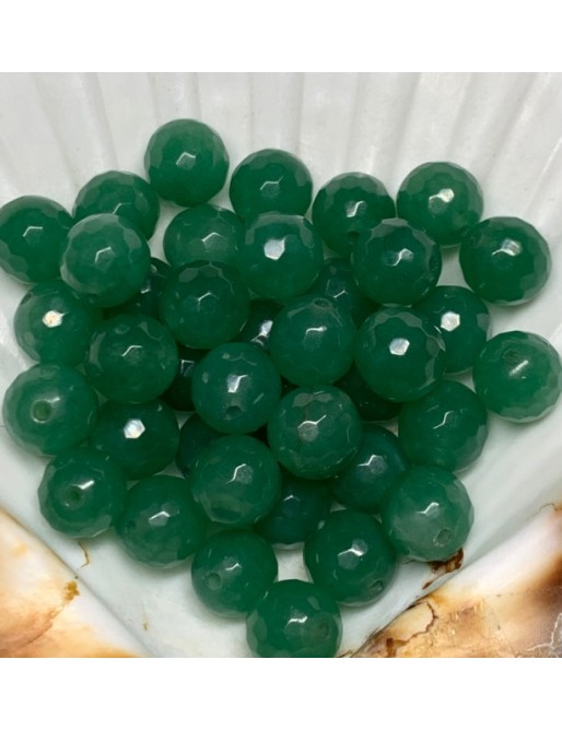 AVENTURINE VERTE Perles Facettées 10mm