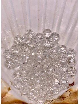CRISTAL DE ROCHE Perles facettées à l'unité 6mm
