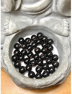 ?HÉMATITE Magnétisée (aimantée) par l'homme 6mm à l'unité ou en lot