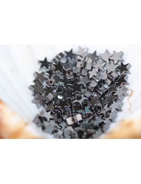 HÉMATITE perles "Etoile" 6mm