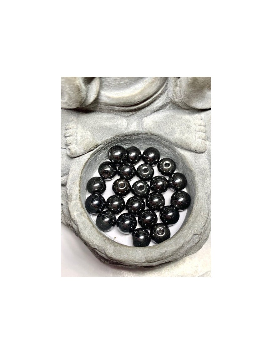 ?HÉMATITE Perles à l'unité 8mm ou en lot
