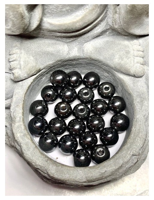 ?HÉMATITE Perles à l'unité 8mm ou en lot
