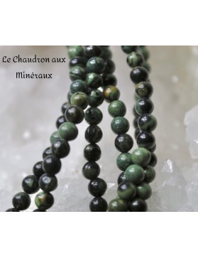 ?JASPE KAMBABA origine Madagascar Perles 4mm en fil (environ 85 perles)