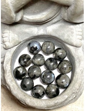 LARVIKITE Perles à l'unité 10mm