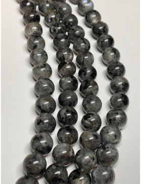 LARVIKITE Perles en fil 10mm