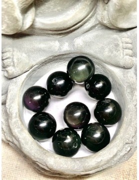 OBSIDIENNE ŒIL CÉLESTE Perles 12mm
