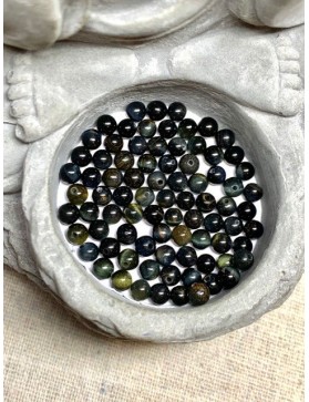 ?? Perles Oeil de Faucon à l'unité ou en lot - 4mm