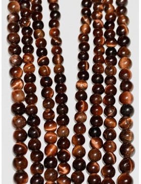 ŒIL DE TAUREAU Perles en fil 4mm (environ 88 perles)