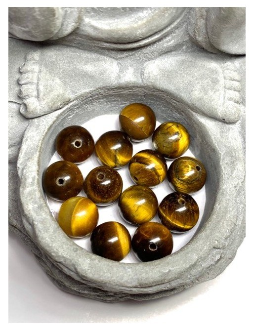 ?OEIL DE TIGRE Perles 10mm à l'unité ou en lot