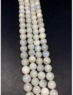 ?PÉRISTÉRITE  Perles en fil 8mm origine Sri Lanka (environ 48 perles)