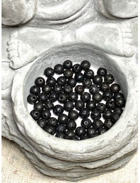 PIERRE DE LAVE Perles à l'unité 4mm