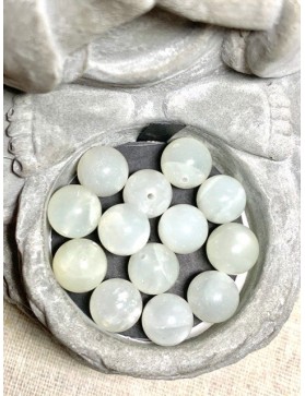 PIERRE DE LUNE couleur blanche perle à l'unité 10mm