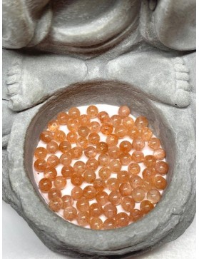 PIERRE DE SOLEIL Perles à l'unité 4mm belle qualité
