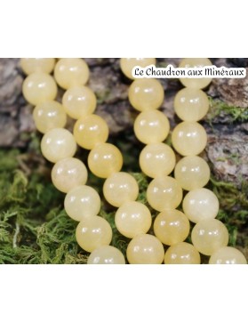 ?CALCITE Jaune Perles en fil 8mm (environ 48 perles)