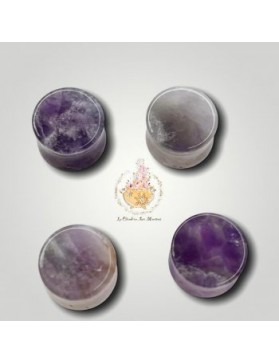 Plug bouchons d'oreilles Amethyste - 12mm