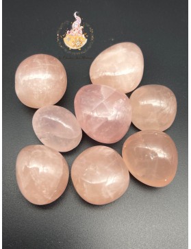 Quartz rose pierre roulée