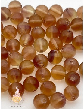 perles Fluorite jaune 6mm
