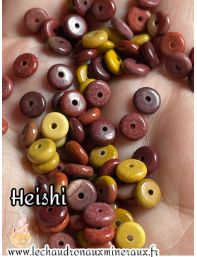 Jaspe Mokaite Heishi sachet :)