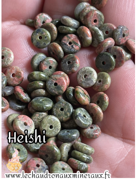 Unakite Heishi sachet :)