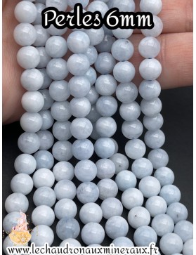 Perles Aigue Marine 6mm - L'Éclat Pur de l'Océan en Chaque Perle
