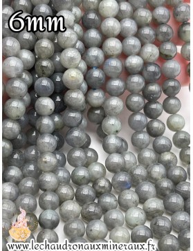 Perles 6mm de Labradorite - Créez des Bijoux Élégants aux Reflets Mystiques