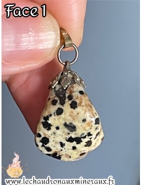 Jaspe dalmatien pendentif 1