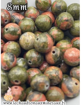 Unakite 8mm unité :)