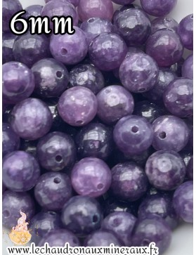 Lepidolite 6mm unité :)