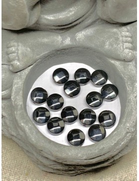 HEMATITE perle facettée "Médaille" à l'unité 8mm