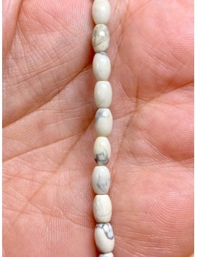 HOWLITE perles "Riz" origine Etats-unis (à l'unité)