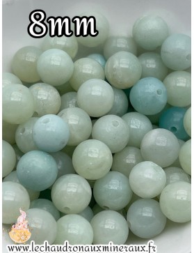 Amazonite claire 8mm unité :-)