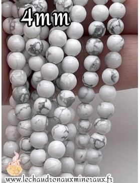 Howlite 4mm unité :-).