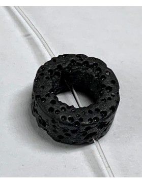 PIERRE DE LAVE perles "Donuts" 15mm à l'unité