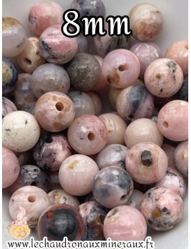 Opale rose 8mm unité *