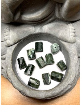 SERAPHINITE perle brute "Tube" 6-9mm