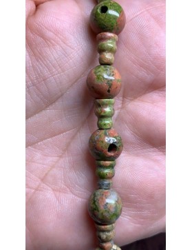 UNAKITE perles "Guru" 10mm à l'unité