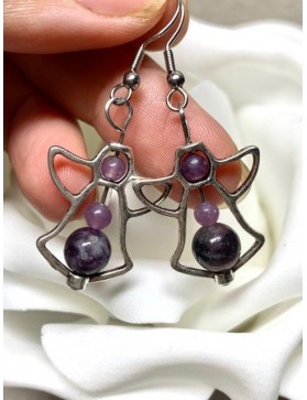 LÉPIDOLITE Boucles d'Oreilles n°1